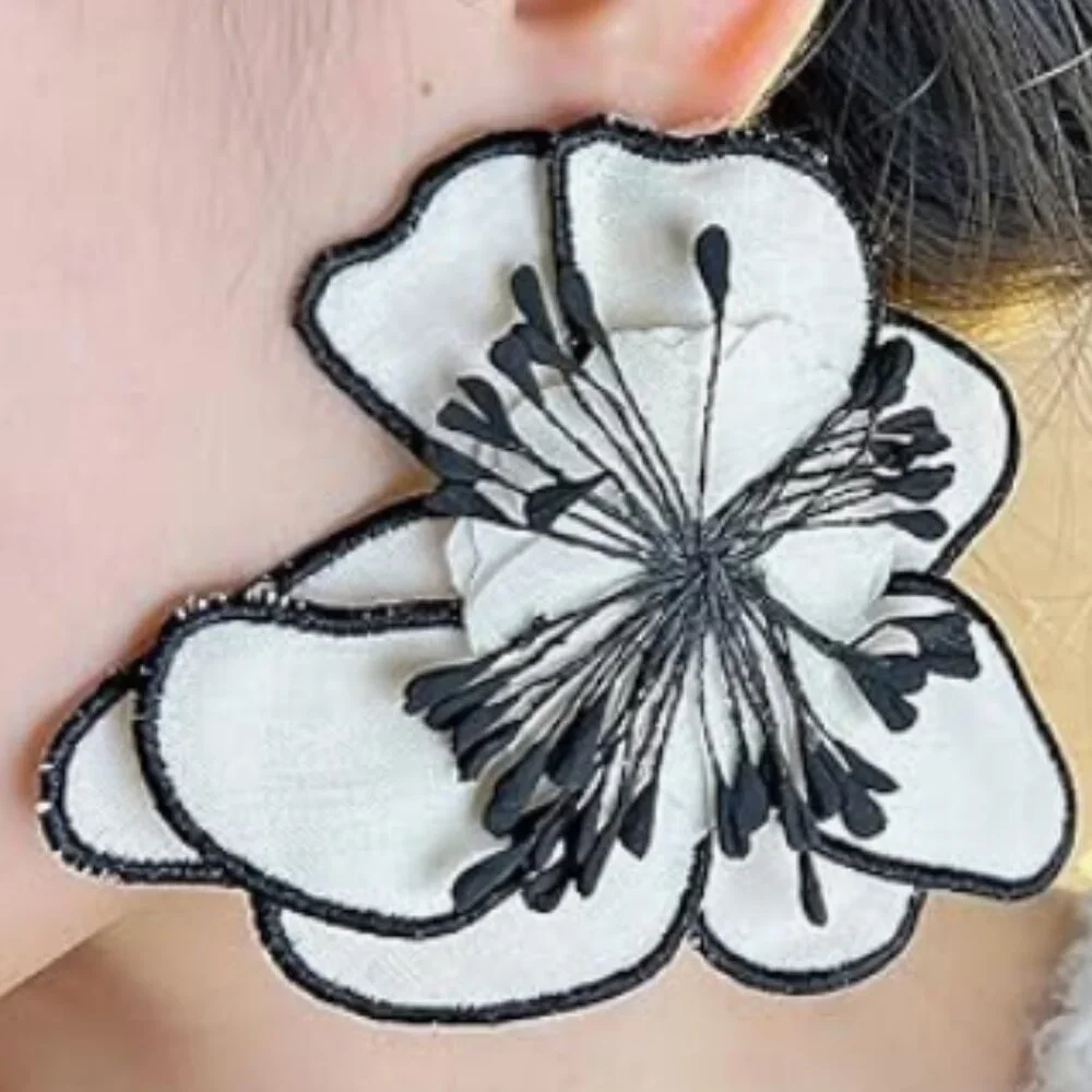 New! Anthropologie Bohemian flower earrings